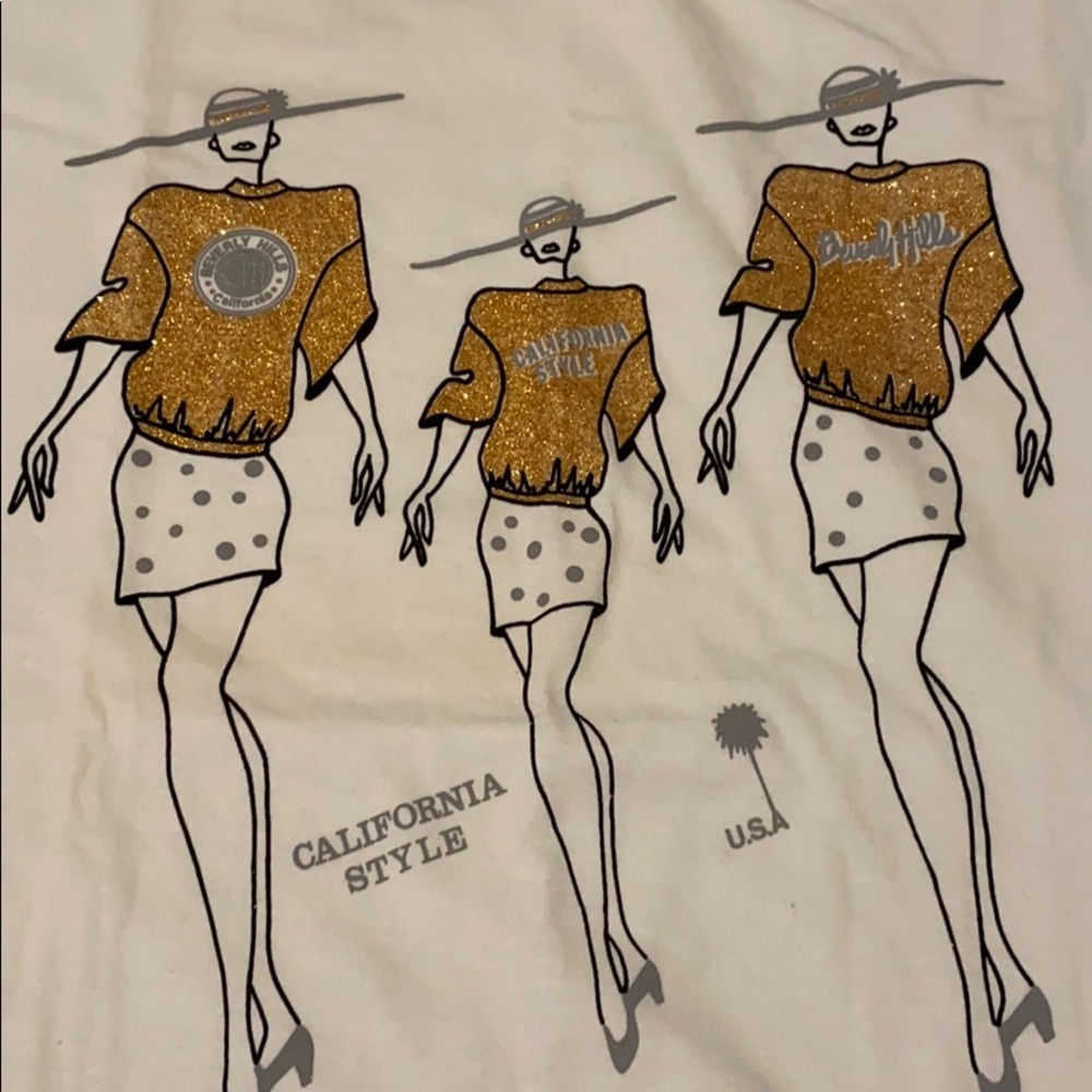 ~Fuit if the Looms~ Glittery “Beverly Hills” Shoppers T-Shirt